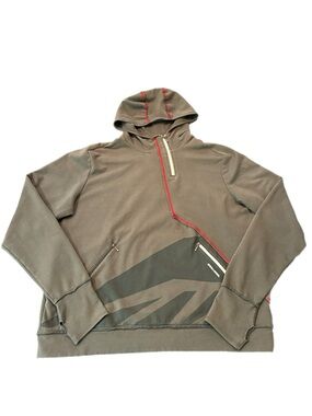 Men's Sea-Doo Hooded Sweatshirt in Grey with Red Trim, XL
